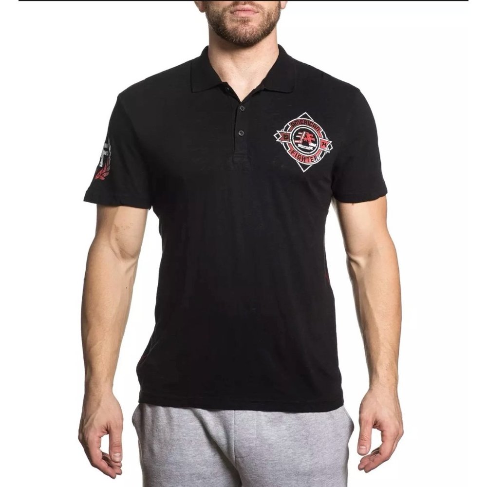 AMERICAN FIGHTER BAYLOR Men's Polo S/S